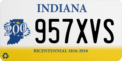 IN license plate 957XVS