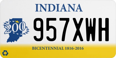 IN license plate 957XWH