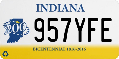 IN license plate 957YFE