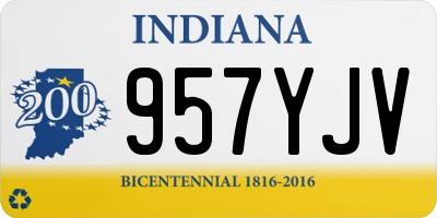 IN license plate 957YJV