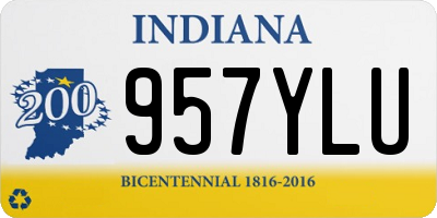 IN license plate 957YLU