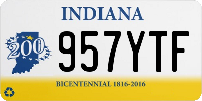 IN license plate 957YTF