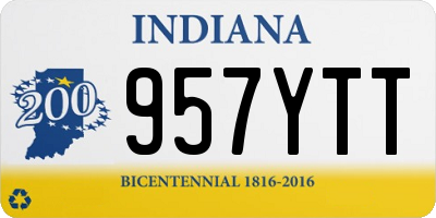IN license plate 957YTT