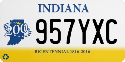 IN license plate 957YXC