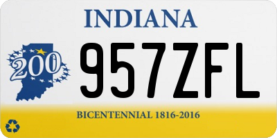 IN license plate 957ZFL