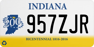 IN license plate 957ZJR