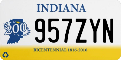 IN license plate 957ZYN