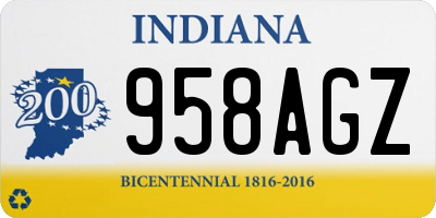IN license plate 958AGZ