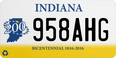 IN license plate 958AHG