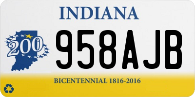 IN license plate 958AJB