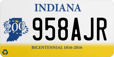 IN license plate 958AJR