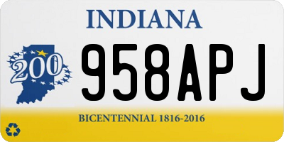 IN license plate 958APJ