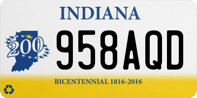 IN license plate 958AQD
