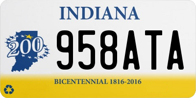 IN license plate 958ATA