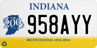 IN license plate 958AYY