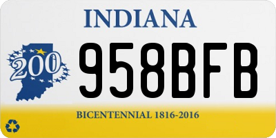 IN license plate 958BFB