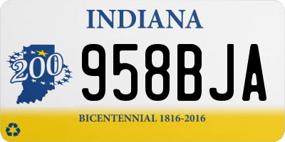 IN license plate 958BJA