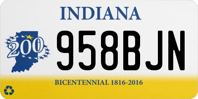 IN license plate 958BJN