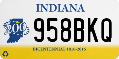 IN license plate 958BKQ