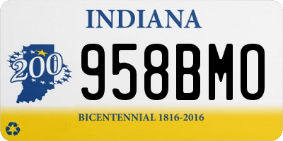 IN license plate 958BMO