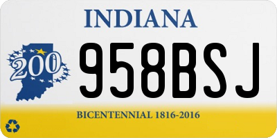 IN license plate 958BSJ