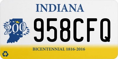 IN license plate 958CFQ