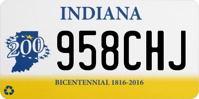 IN license plate 958CHJ