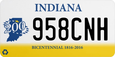 IN license plate 958CNH