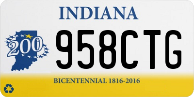IN license plate 958CTG