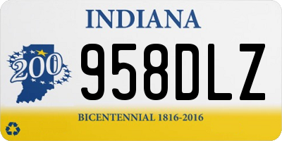 IN license plate 958DLZ