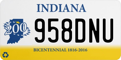 IN license plate 958DNU