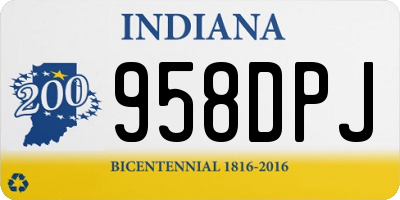 IN license plate 958DPJ