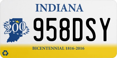IN license plate 958DSY