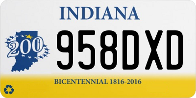 IN license plate 958DXD