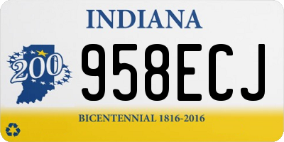 IN license plate 958ECJ
