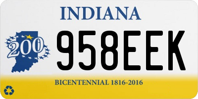 IN license plate 958EEK
