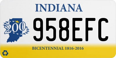 IN license plate 958EFC