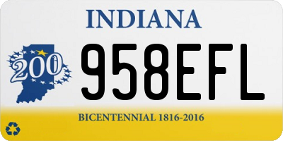IN license plate 958EFL