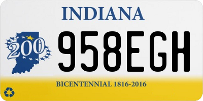 IN license plate 958EGH