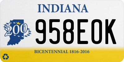 IN license plate 958EOK