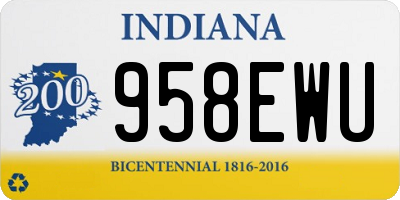 IN license plate 958EWU