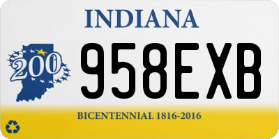 IN license plate 958EXB