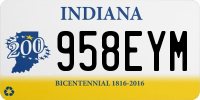 IN license plate 958EYM