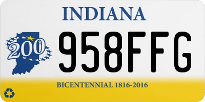 IN license plate 958FFG