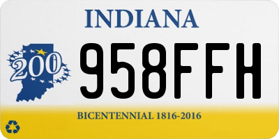IN license plate 958FFH
