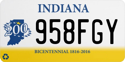 IN license plate 958FGY