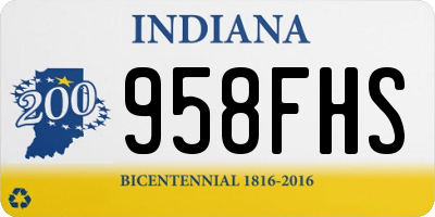 IN license plate 958FHS