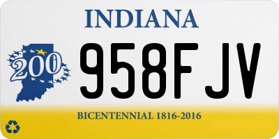 IN license plate 958FJV
