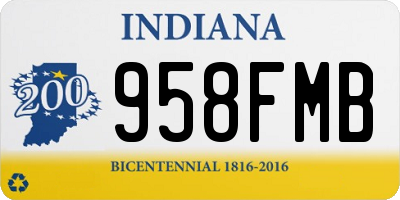 IN license plate 958FMB