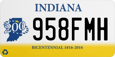 IN license plate 958FMH